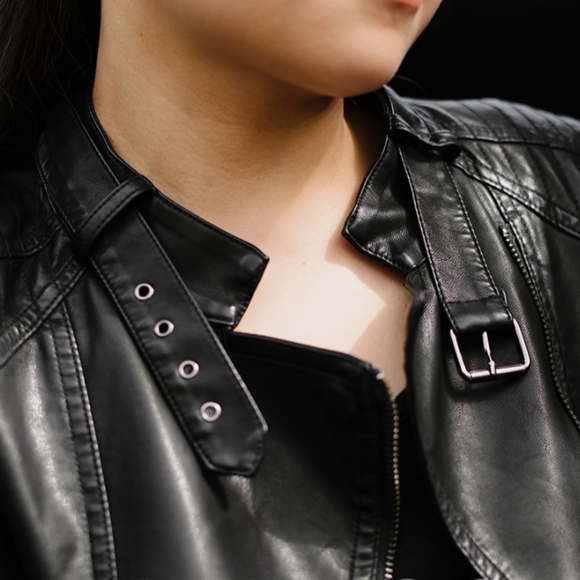 Women Leather Jacket - Picture 2 of 5